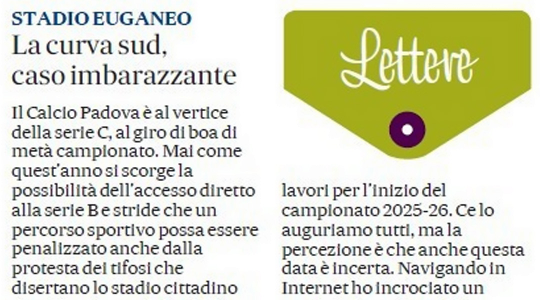 La Curva Sud, caso imbarazzante